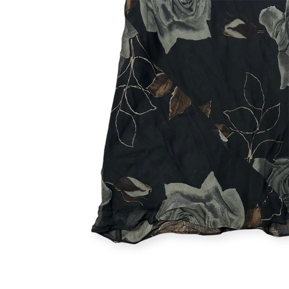 Bloomingdale’s Long Silk Floral Formal Dress Size Women’s Size Small - Picture 5 of 10